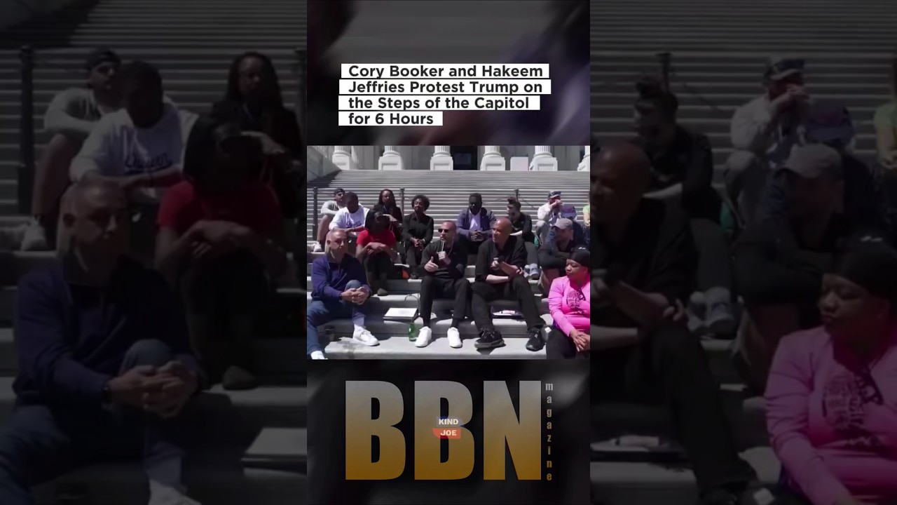 Cory Booker and Hakeem Jeffries hold 6 Hour protests on the capital steps