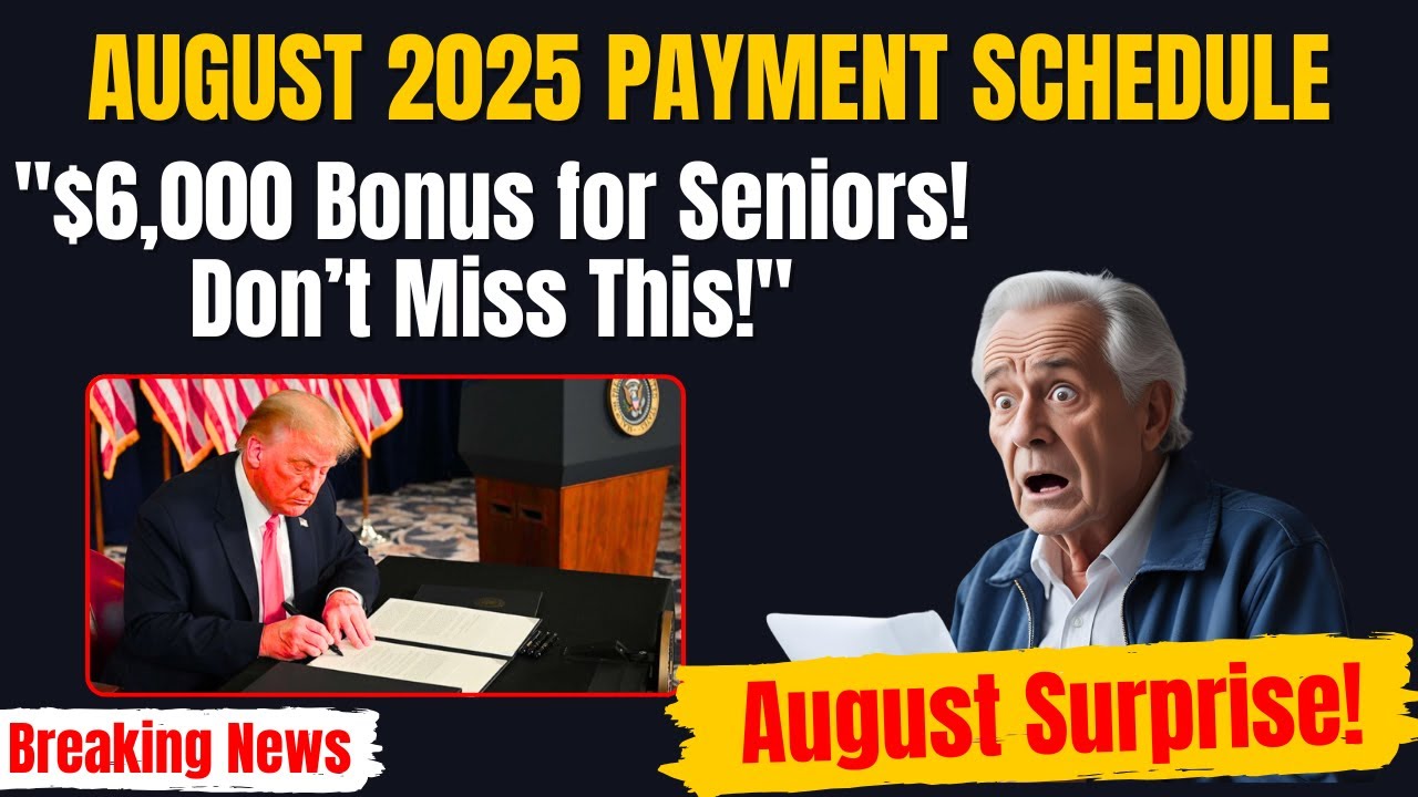 $5,180 Social Security Payments in August 2025? Big Changes, Early Checks & New Tax Bonus Explained!