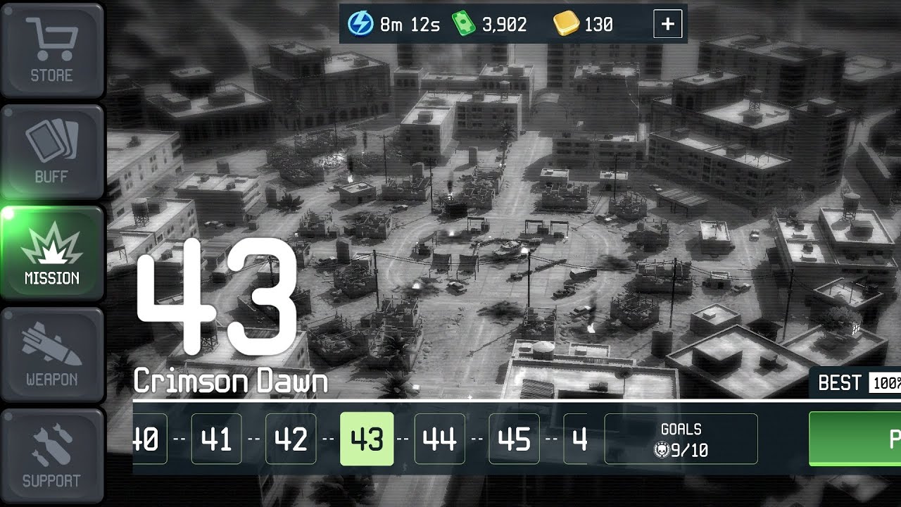 War drone level 43 New! Crimson dawn, Like and subscribe! #war #drone #game 