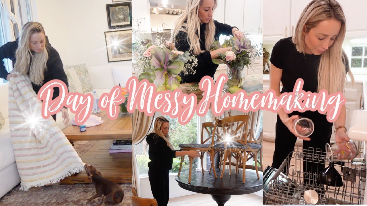 RAINY WINTER DAY HOMEMAKING // MOM OF FOUR KIDS AND 11 PETS