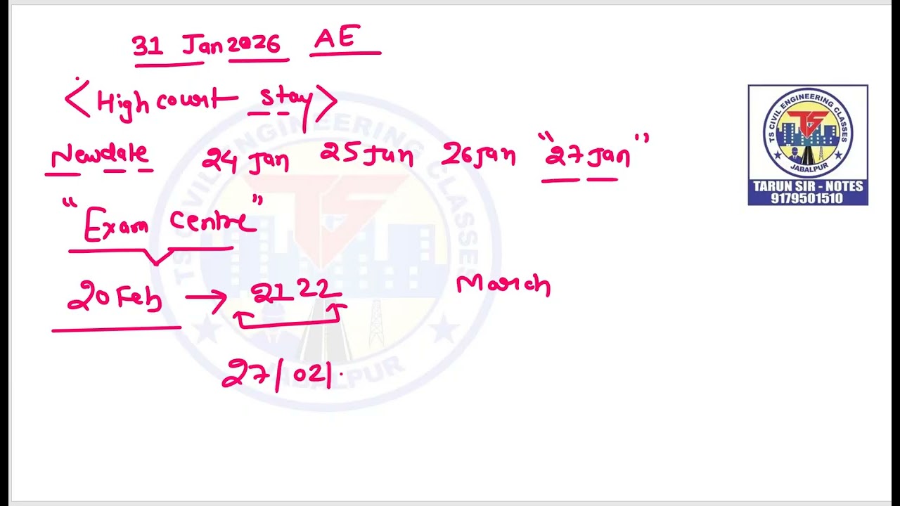MPESB AE EXAM UPDATE  ||#MPVYAPAM #MPESB #MPSUBENGINEEREXAM || TS CIVIL ENGINEERING CLASSES