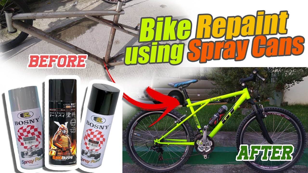 Bike Repaint Using Spray Cans