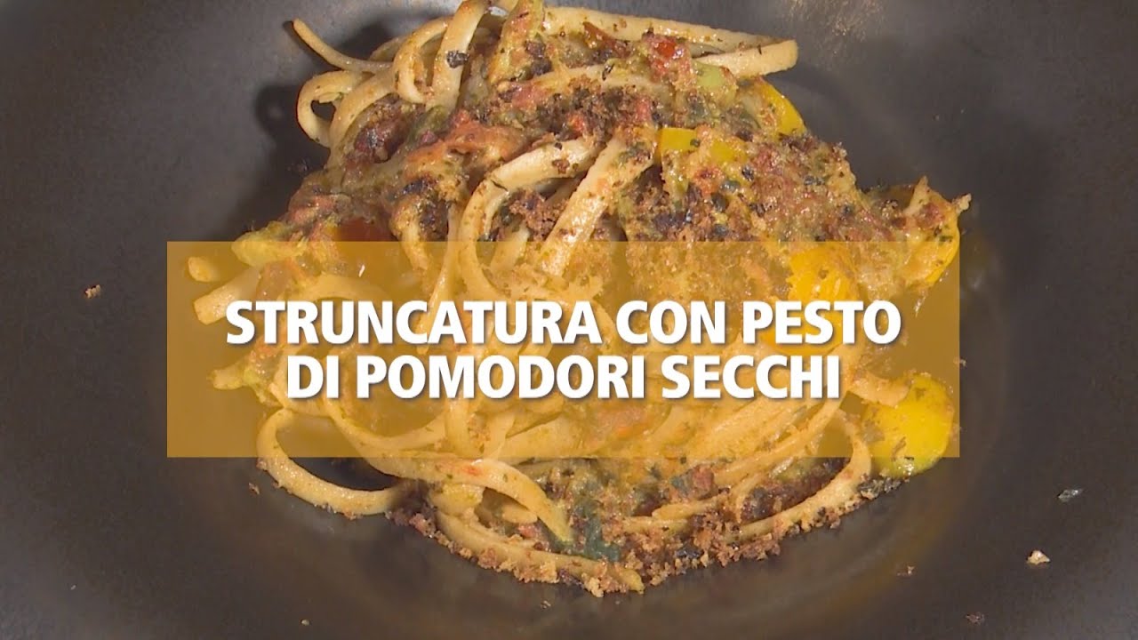 Struncatura con pesto di pomodori secchi - Che sapore ha?
