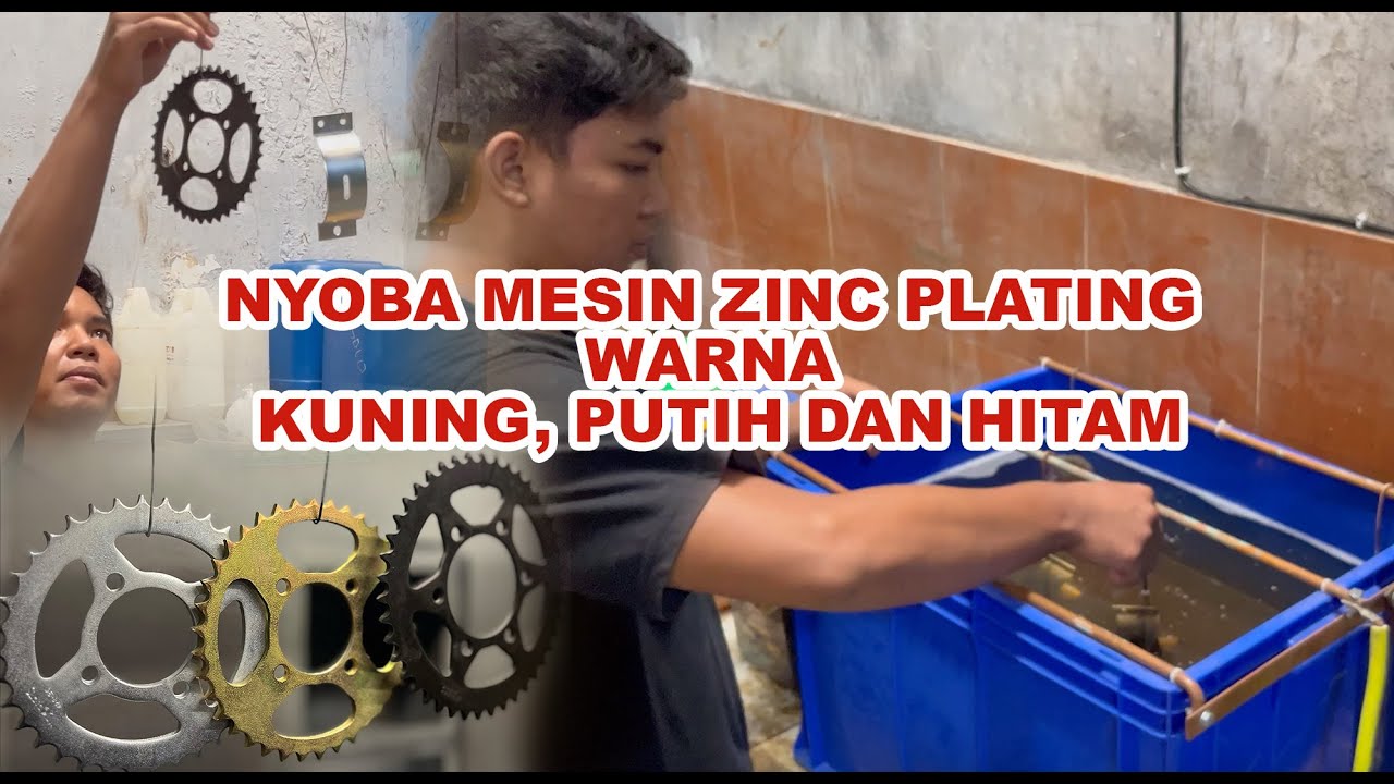 TES MESIN ZINC PLATING 15 MENIT LANGSUNG JADI
