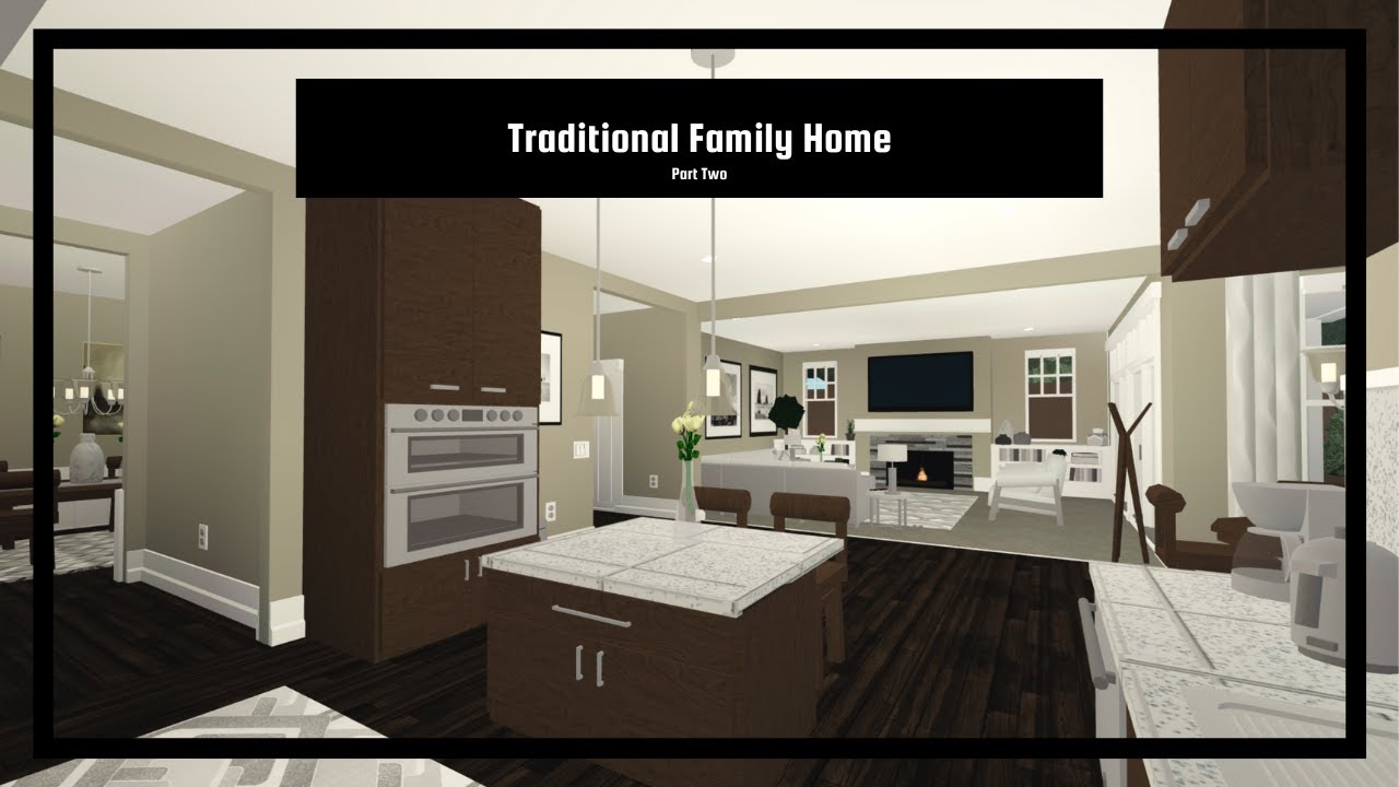 Traditional Family Home | Part Two | Bloxburg Speedbuild | 396K