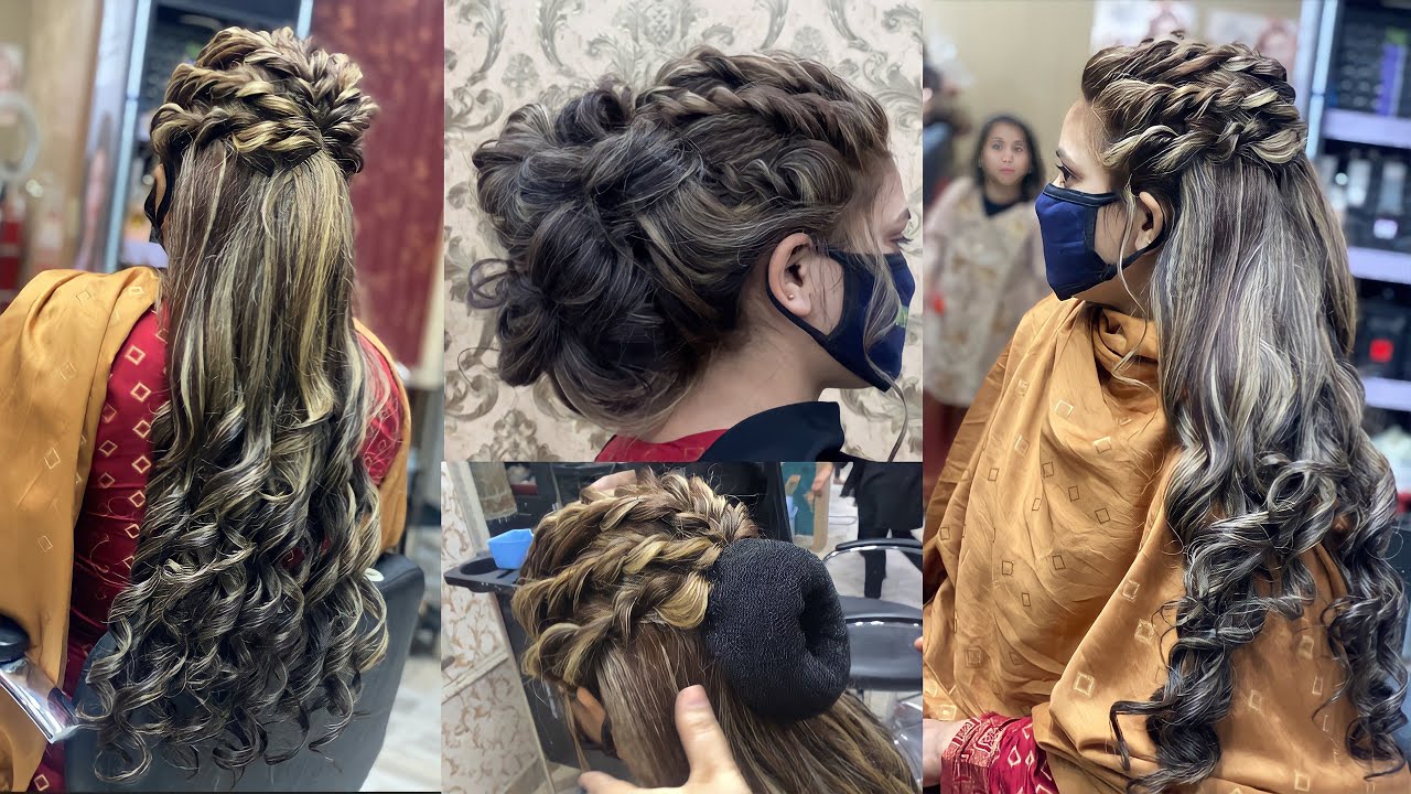 Top beautiful walima hairstyles / Open hairstyles for bride / latest Bun hairstyles for wedding