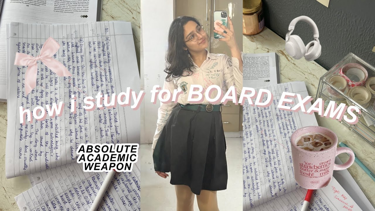 BOARD EXAM STUDY VLOG 🧸ྀི english board exam study with me ⋆.˚ cbse class 12 commerce
