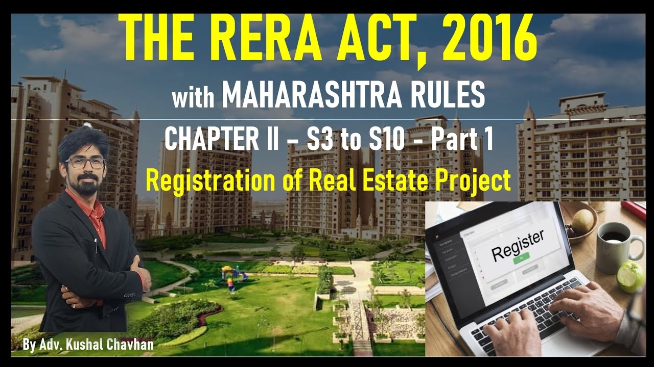 Chapter 2 - 1| Section 3 to 10 | RERA 2016 | Registration of Real Estate Project