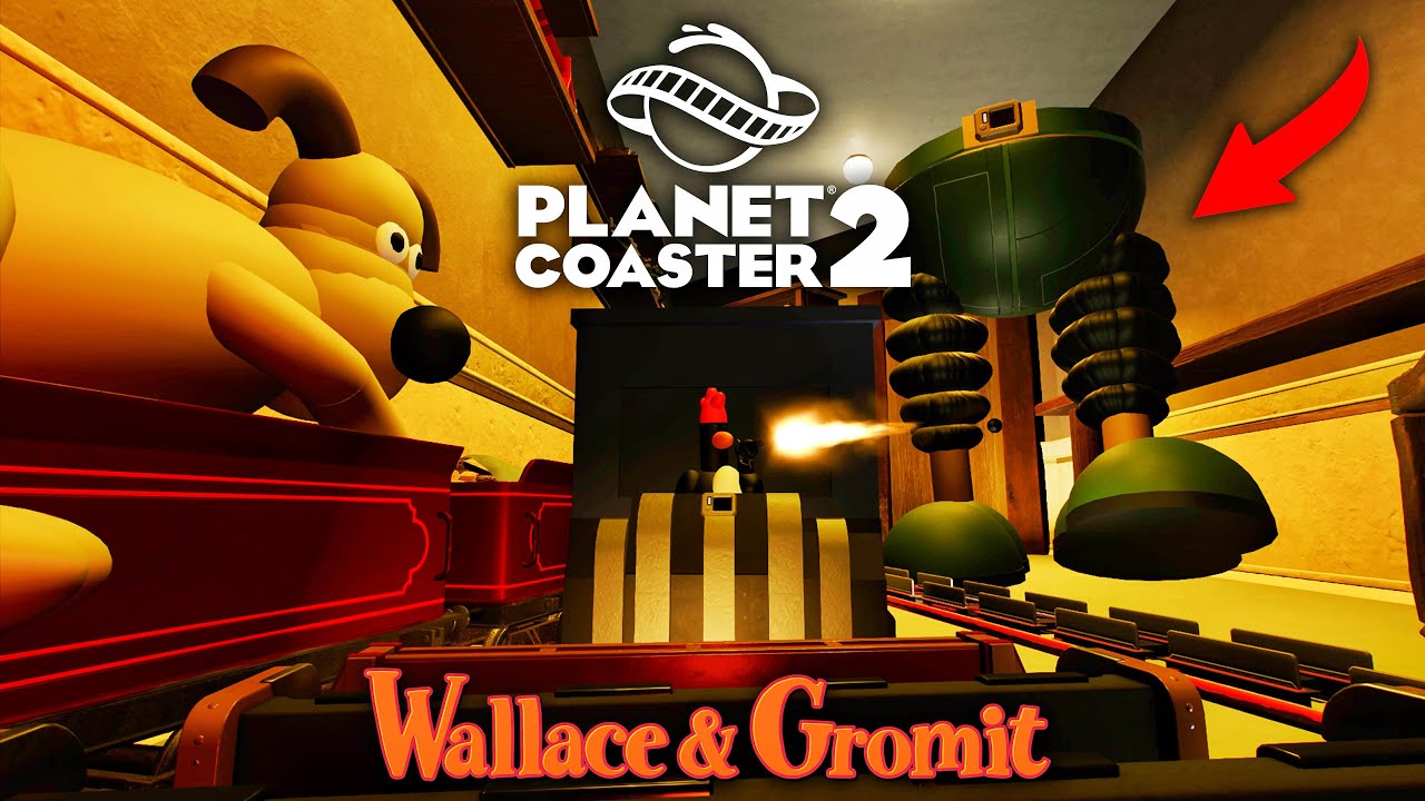 I built a Wallace & Gromit Dark Ride in Planet Coaster 2!!