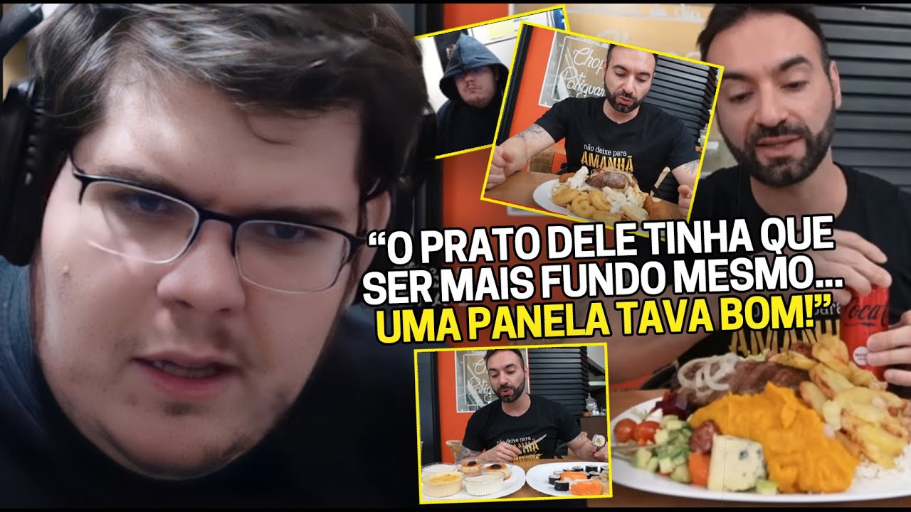 CASIMIRO REAGE: CORBUCCI ALMOÇANDO NO SELF-SERVICE | Cortes do Casimito