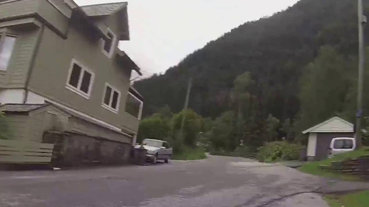 På sykkel over Munkebotn - Timelapse