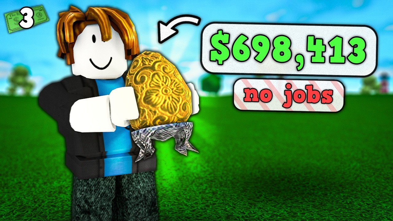 0 to $1,000,000 in Bloxburg WITHOUT JOBS! (Ep.3)