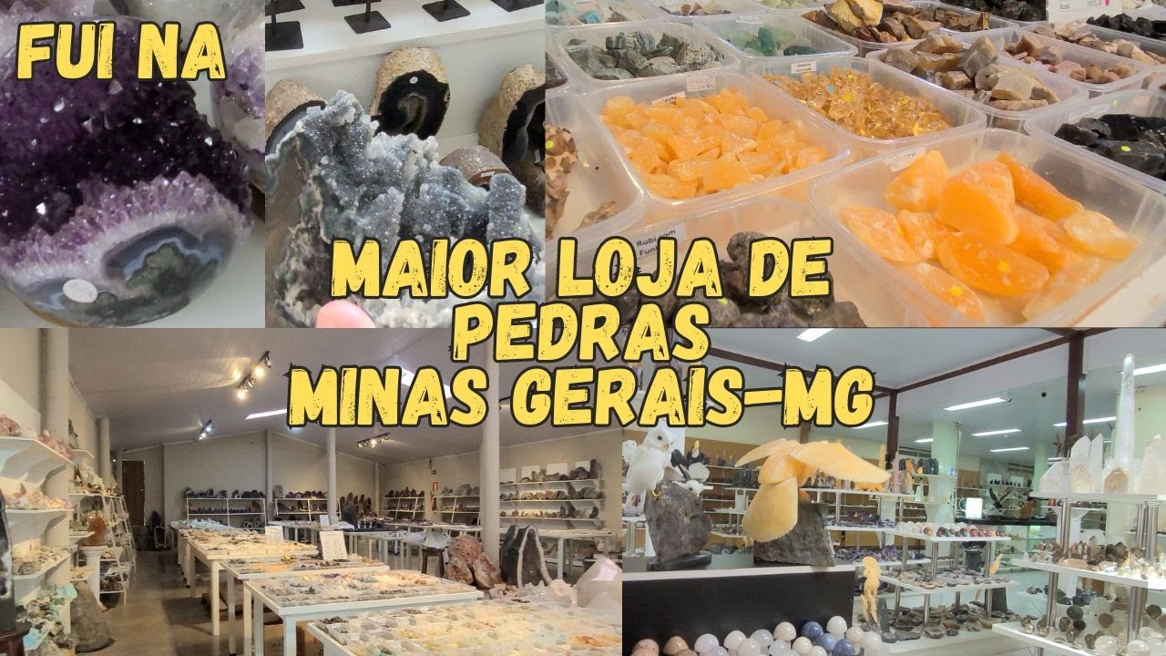 FUI na MELHOR LOJA de PEDRAS DE COLEÇÃO de MINAS GERAIS - INACREDITAVEL A VARIEDADE - Parte 1