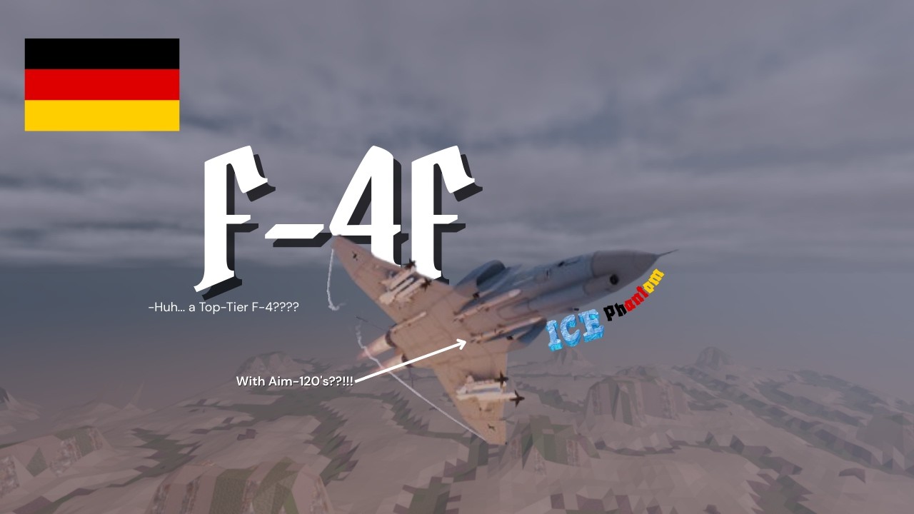 An F-4 with AMRAAMS?! | F-4F ICE Review and Guide Wings of Glory Roblox | #aviation #gameplay