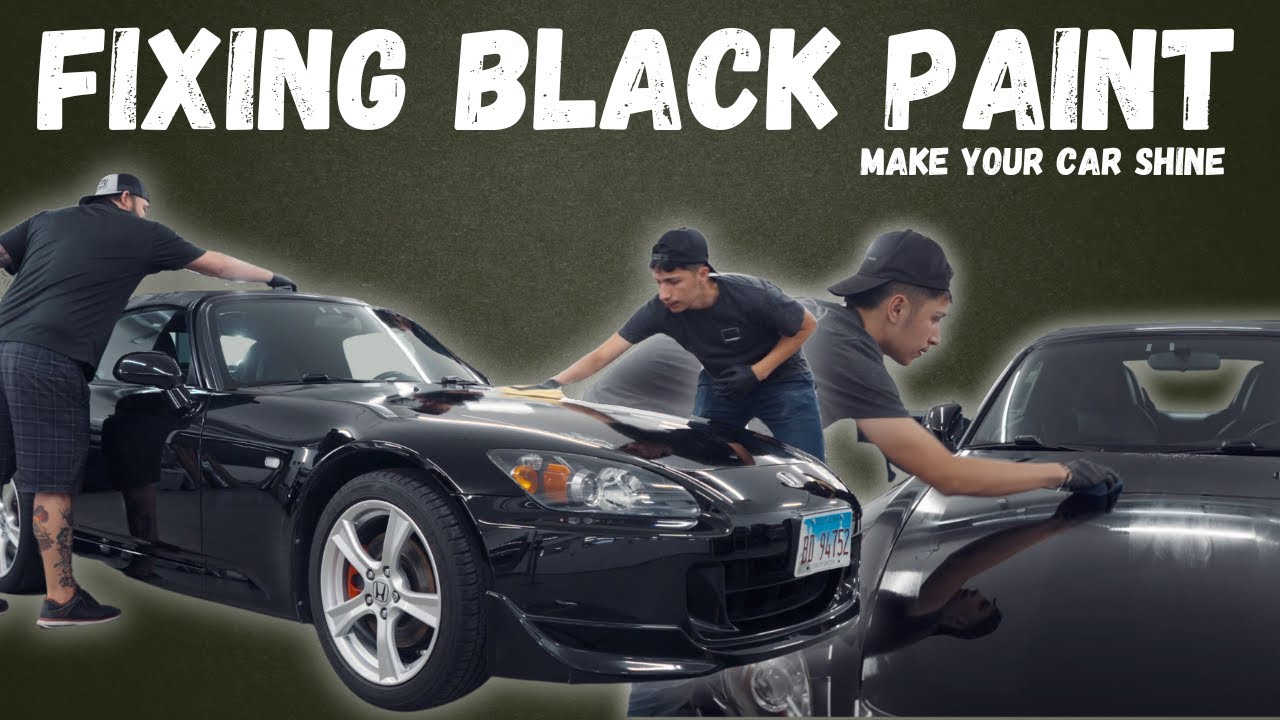 Dull Black Paint to a Brilliant Shine in Just ONE Day | Ceramic Coating Black Paint