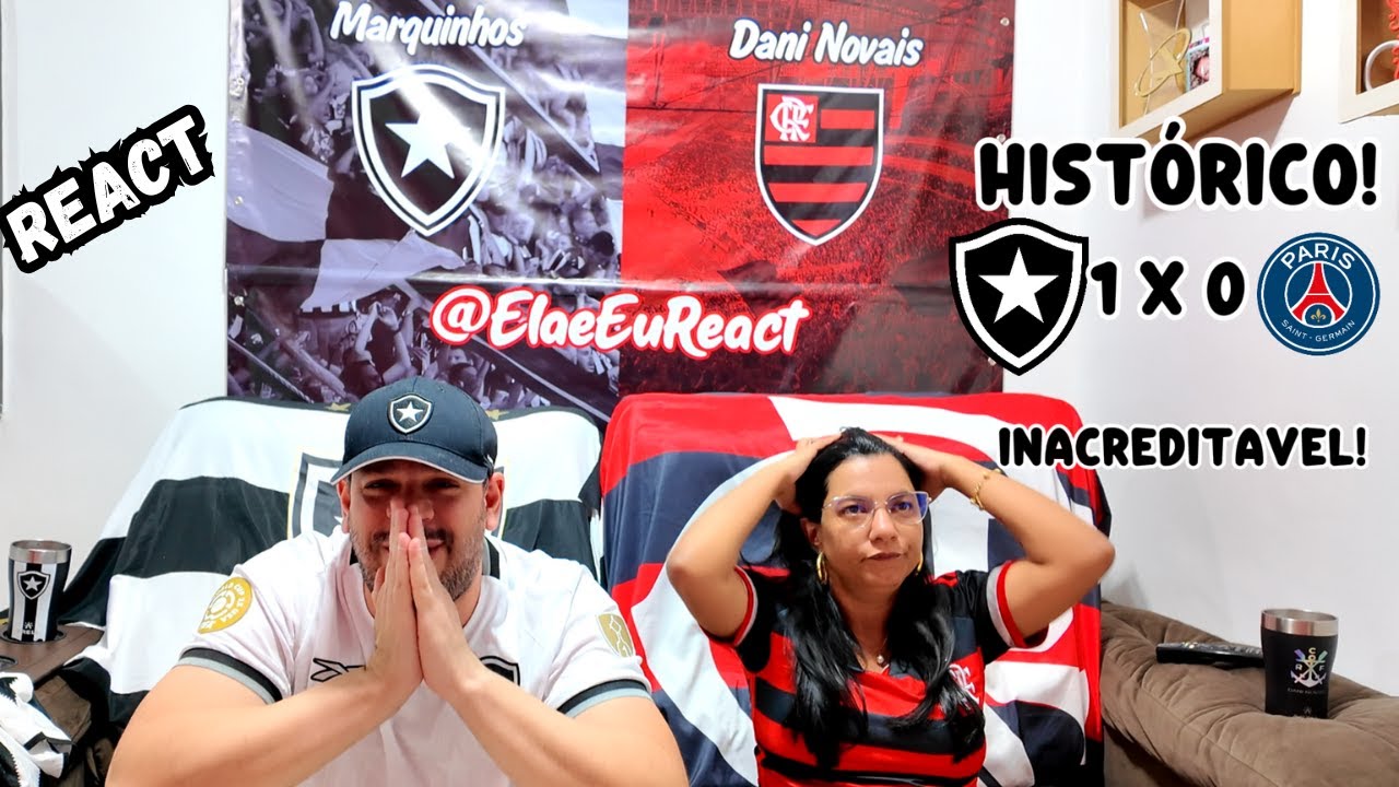 React da Histórica vitória do Botafogo que vence o PSG por 1x0 no Super Mundial de Clubes.