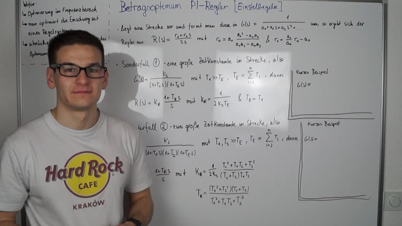 Betragsoptimum - PI - Regler (Reglerentwurf)  | Regelungstechnik