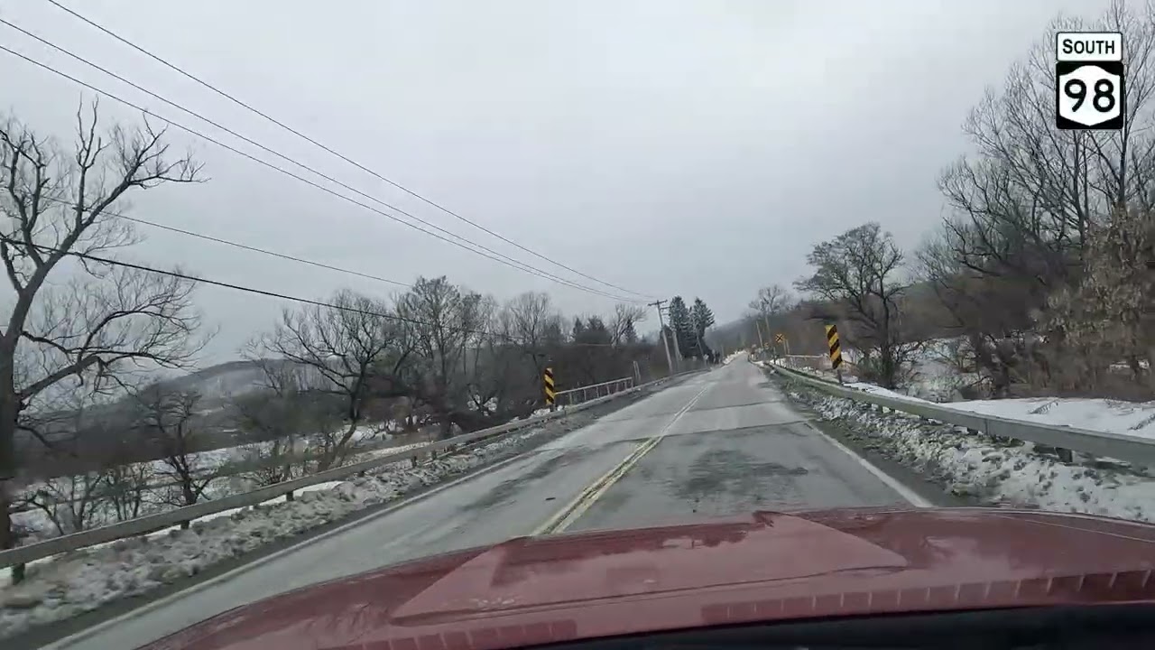 Driving from Farmersville New York to Salamanca New York