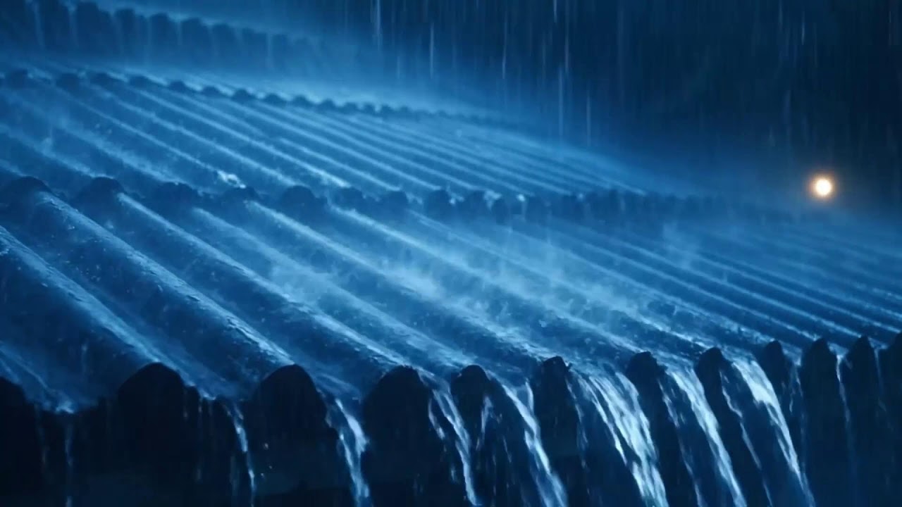 Heavy Rain Falling on a Metal Roof | Deep Sleep Rain Sounds All Night 4K
