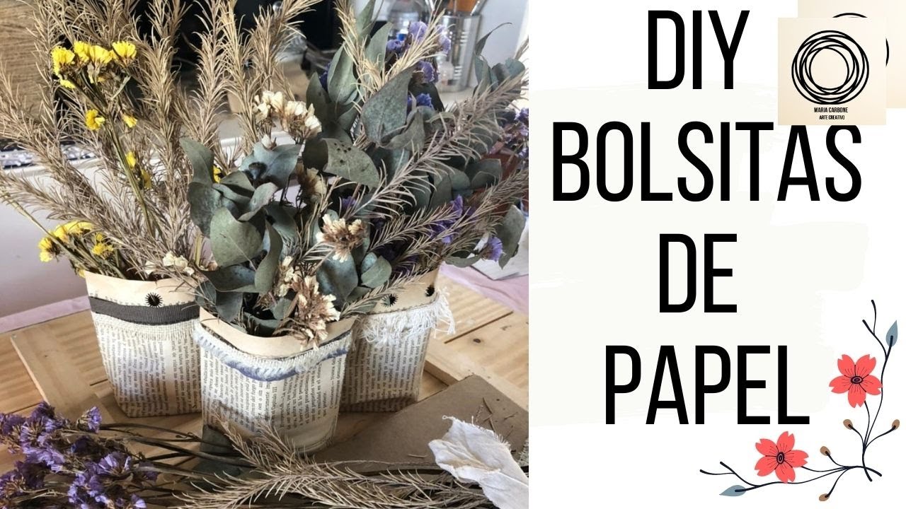 DIY BOLSITAS DE PAPEL