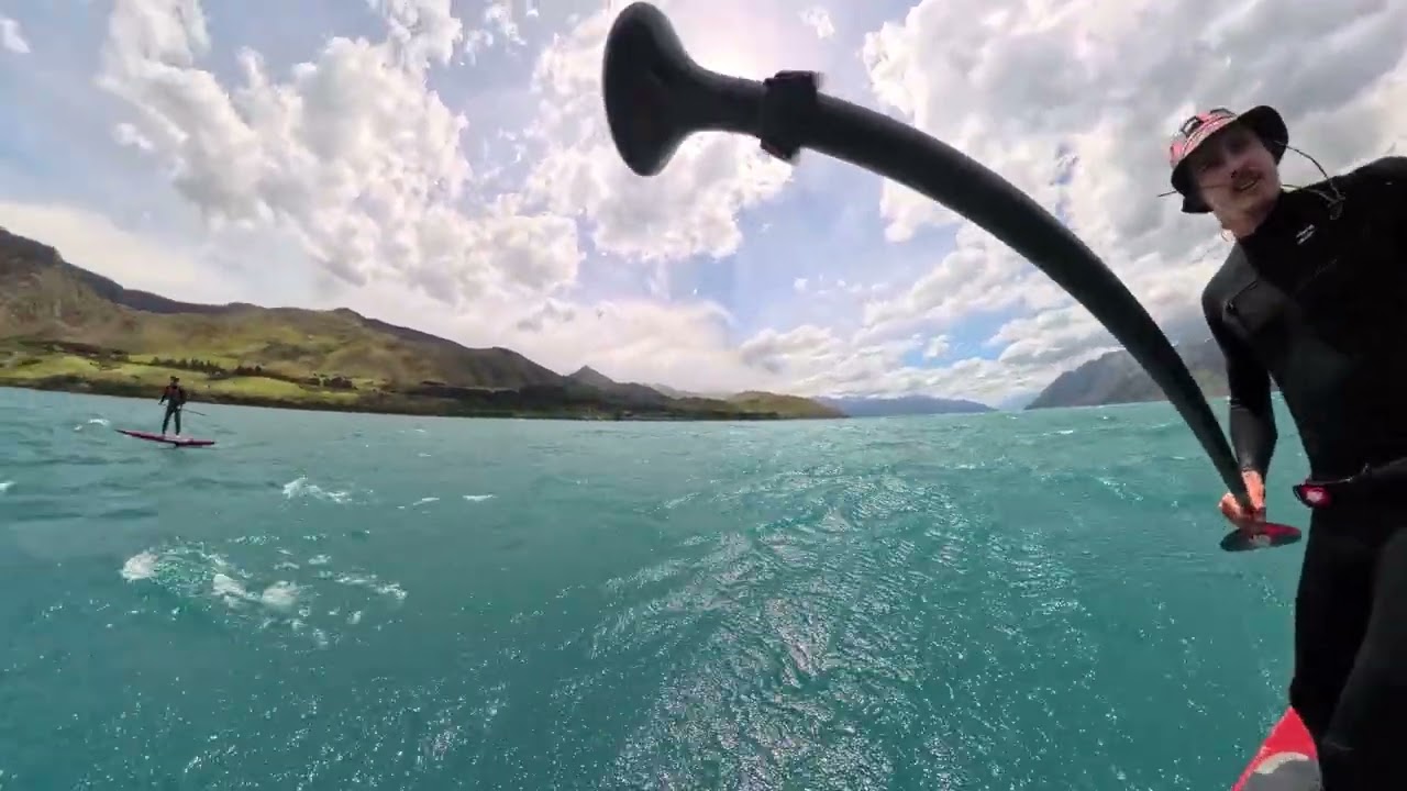 Downwinding the deep south of New Zealand on the lakes with mates
