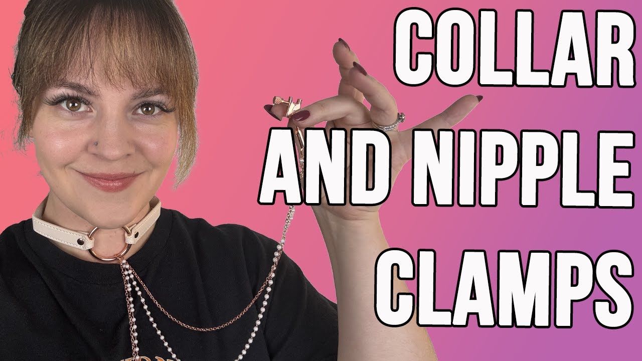 Sex Toy Review - Sportsheets Peaches N Creame Collar with Nipple Clamps for BDSM Play