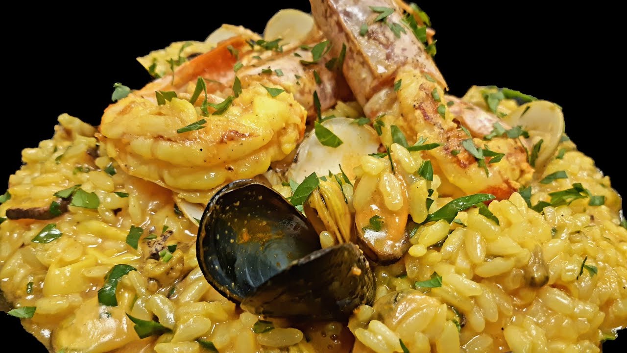 Risotto cu fructe de mare reteta pas cu pas