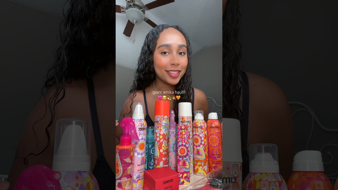 ahh look at all of these amazing products from amika🥹🩷 | #amika #curlyhair #hairstyle