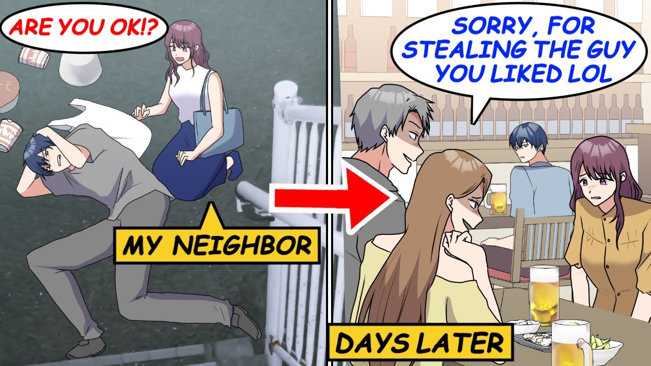 I fell downstairs and my female neighbor helped me. Later, she was betrayed by a friend...!? [Manga]