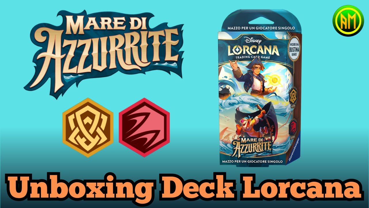 Unboxing Mazzo Lorcana Ambra Rubino Mare di Azzurrite