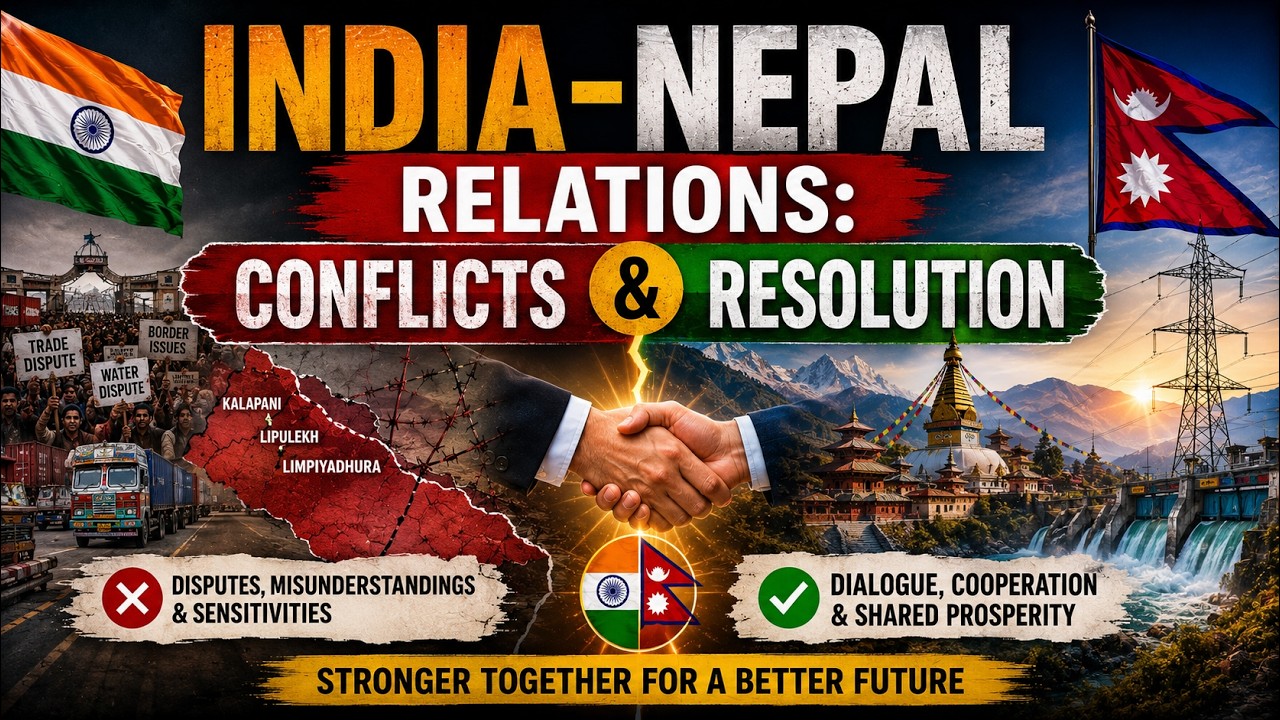 India-Nepal Relations : Conflicts and Resolution #indianepalrelation #indianepalborder