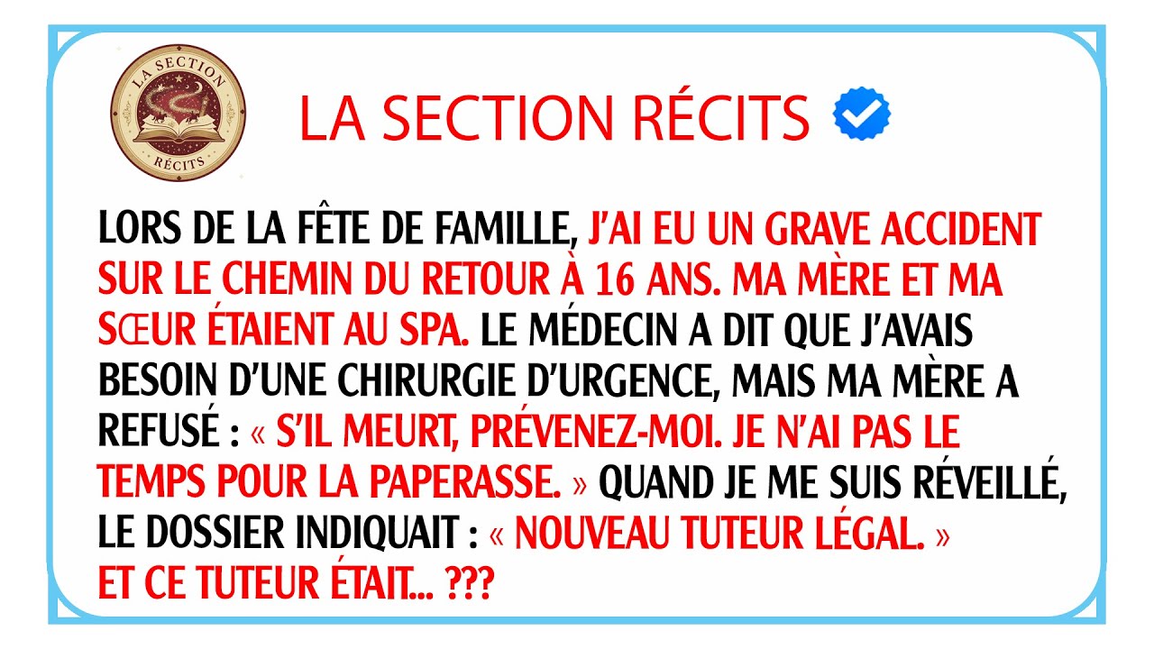 Mourant après un accident, ma mère refuse mon opération : « Pas le temps pour la paperasse ! »