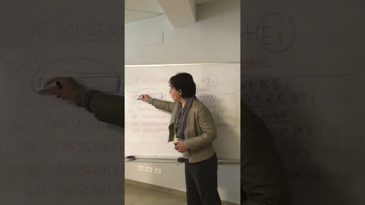 Lezione di italiano n. 435 Condizionale presente Verbo Consegnare