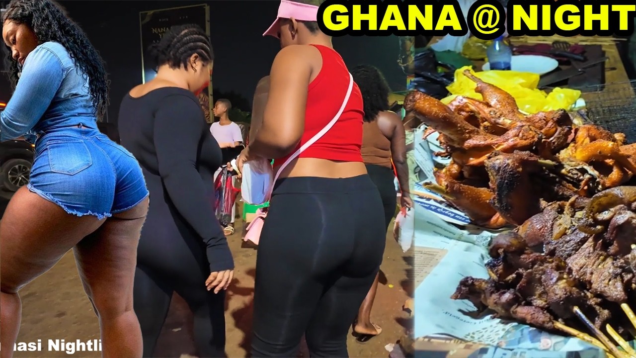 Rural Africa Night Strip; What Really Happens at Night in Kumasi, Ghana | Africa Nightlife Revealed