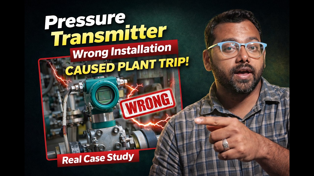 Pressure Transmitter Wrong Installation Caused Plant Trip | Real Case Study