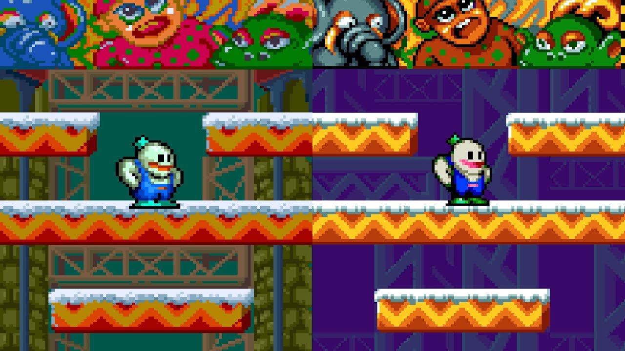 Snow Bros. - Versions Comparison (HD)