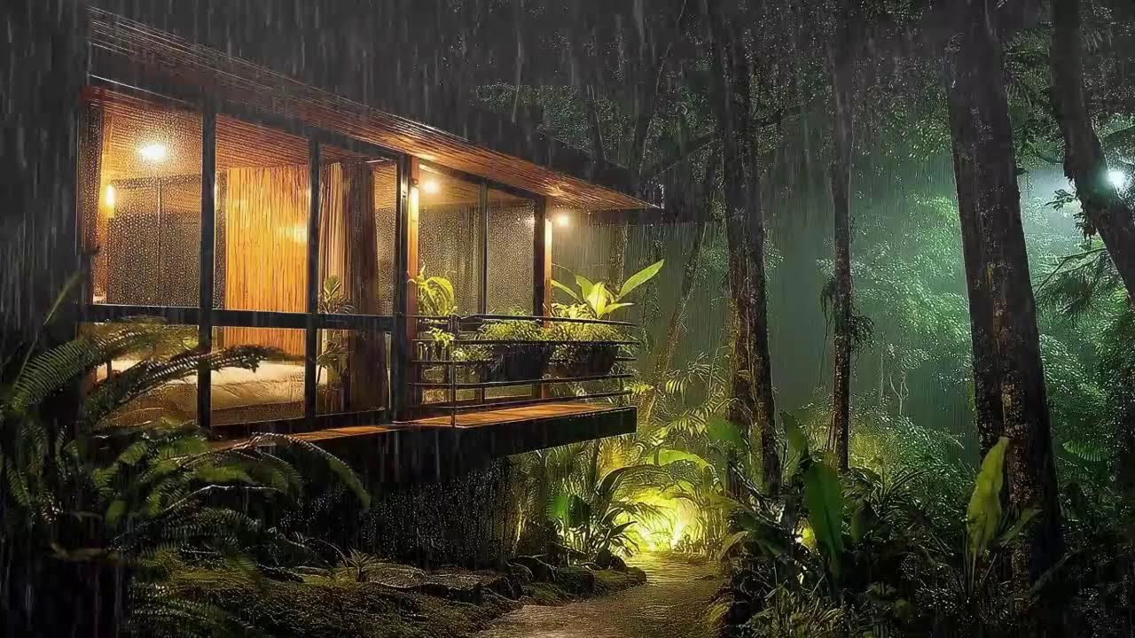 Anxiety at Night? Listen to This Rain | Heavy Rain Sounds & Distant Thunder for Deep Sleep & Total R