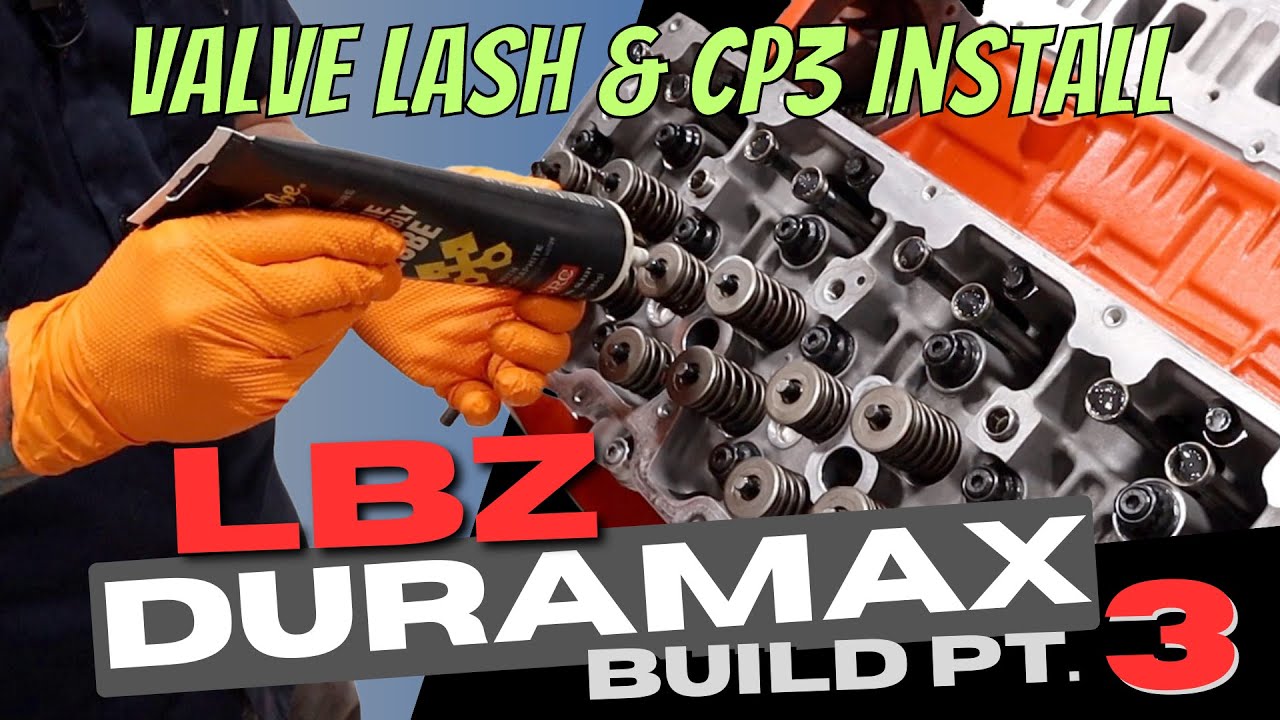 Duramax Build Part 3:  Valve lash adjustment, CP3 pump, valve cover, and intake runner install