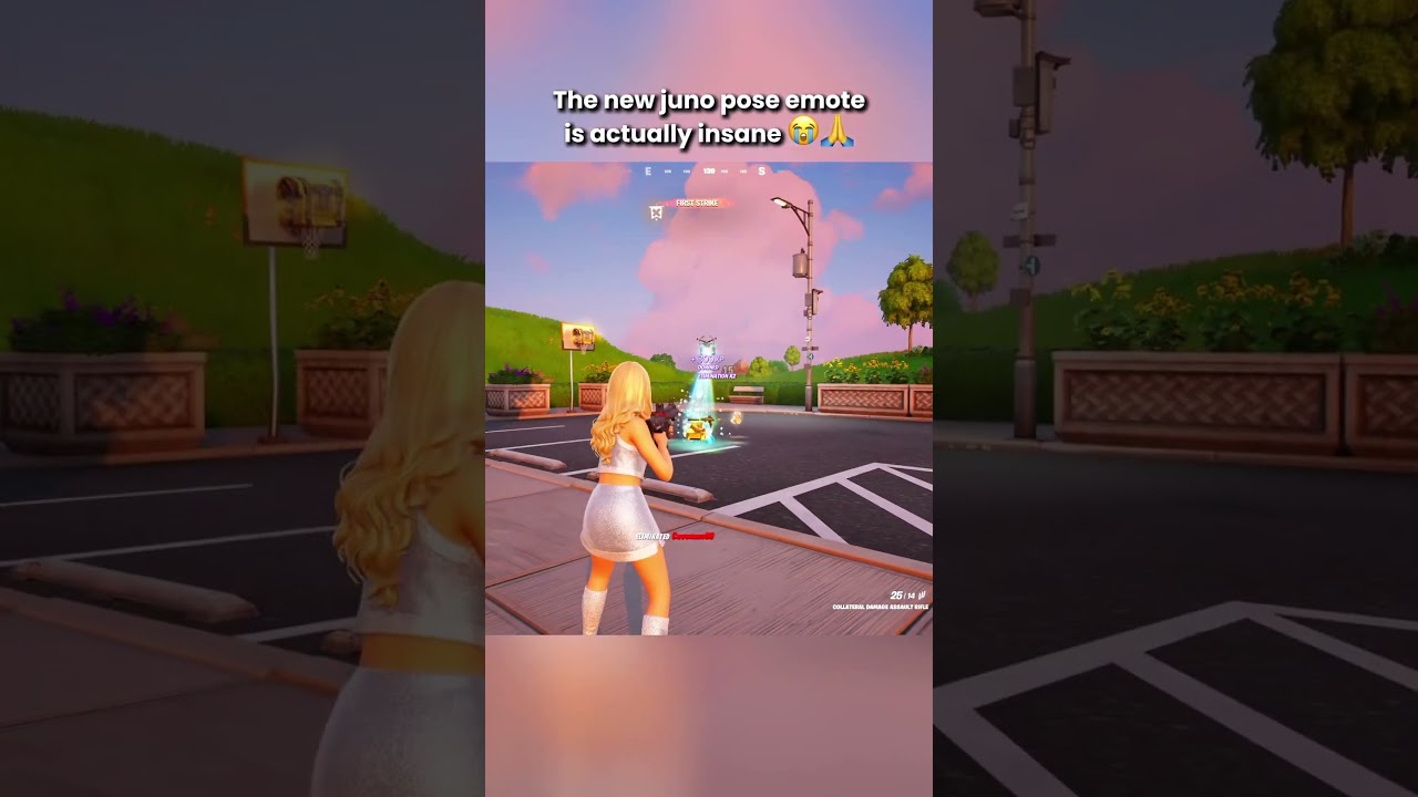 SABRINA CARPENTER DOES HER NEW JUNO POSE EMOTE IN FORTNITE