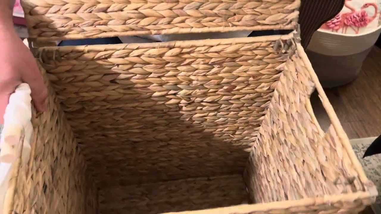LGHENHOOM Large Laundry Hamper Review | Handwoven Rattan Basket with Lid