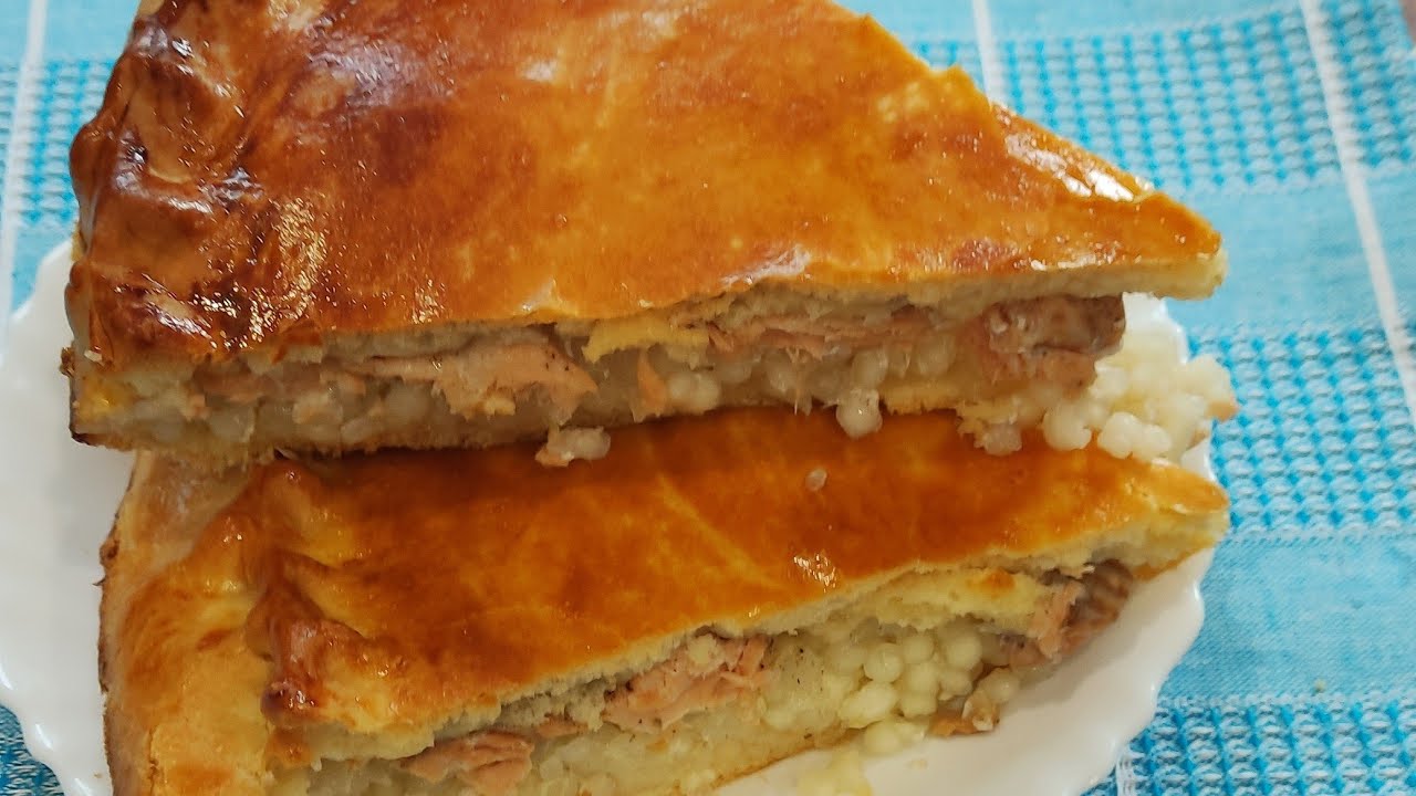 Татарский рыбный пирог с сагой. Очень вкусно.