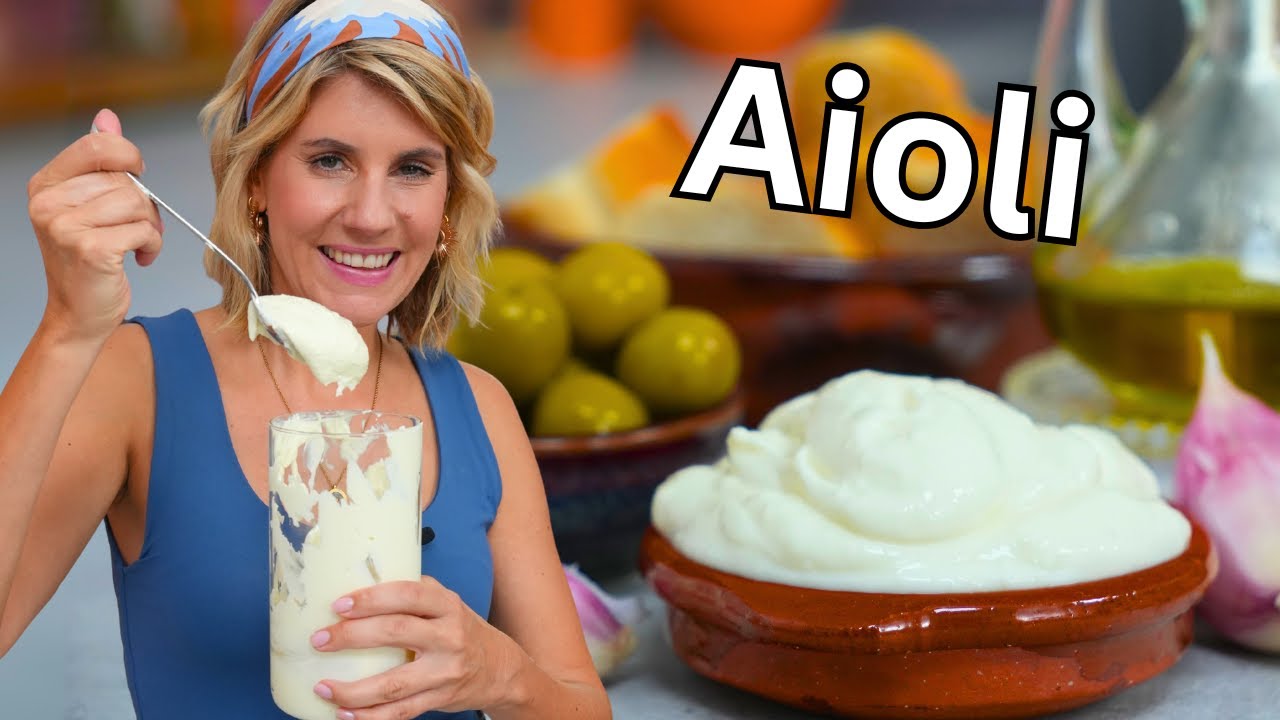 Spanische Aioli | original ohne Ei | so köstlich | Felicitas Then