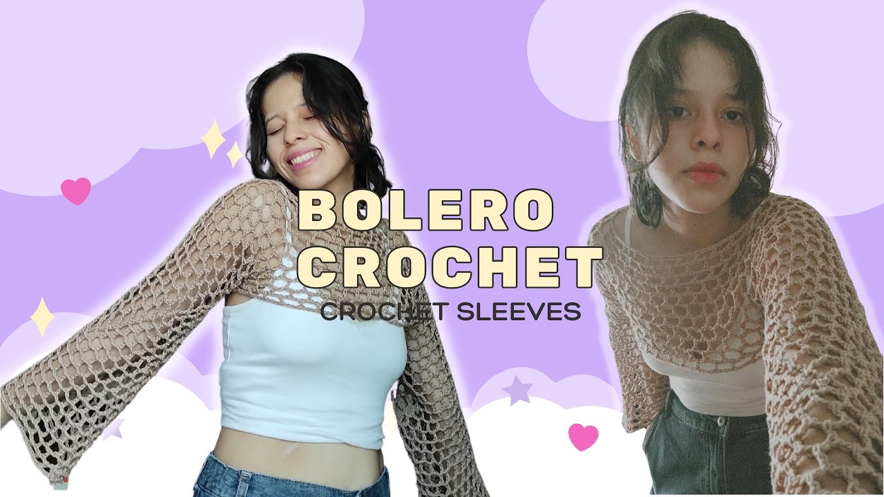 Bolero a crochet / Fishnet shrug | Tutorial ✨💖