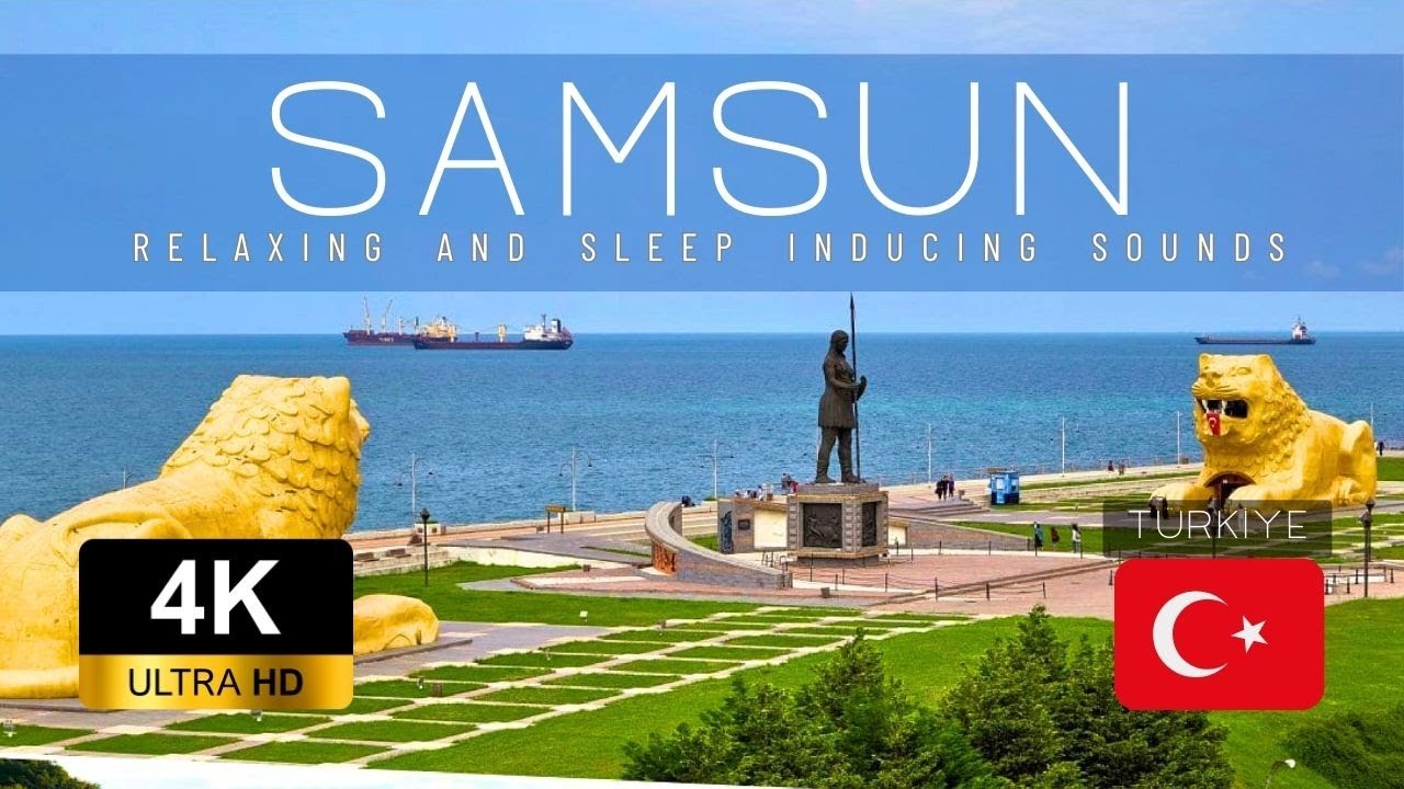 Посмотрите на город Самсун на побережье Черного моря.