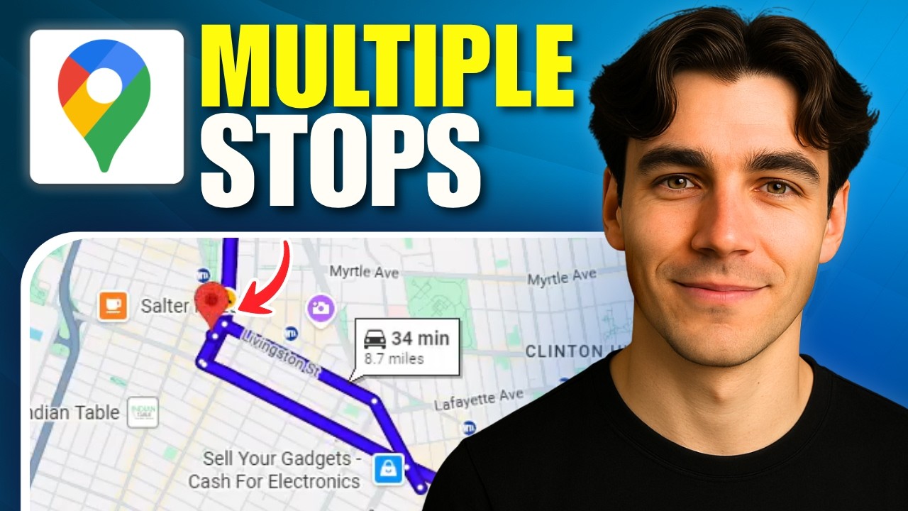 How To Add Multiple Stops To Google Maps (Tutorial 2026)