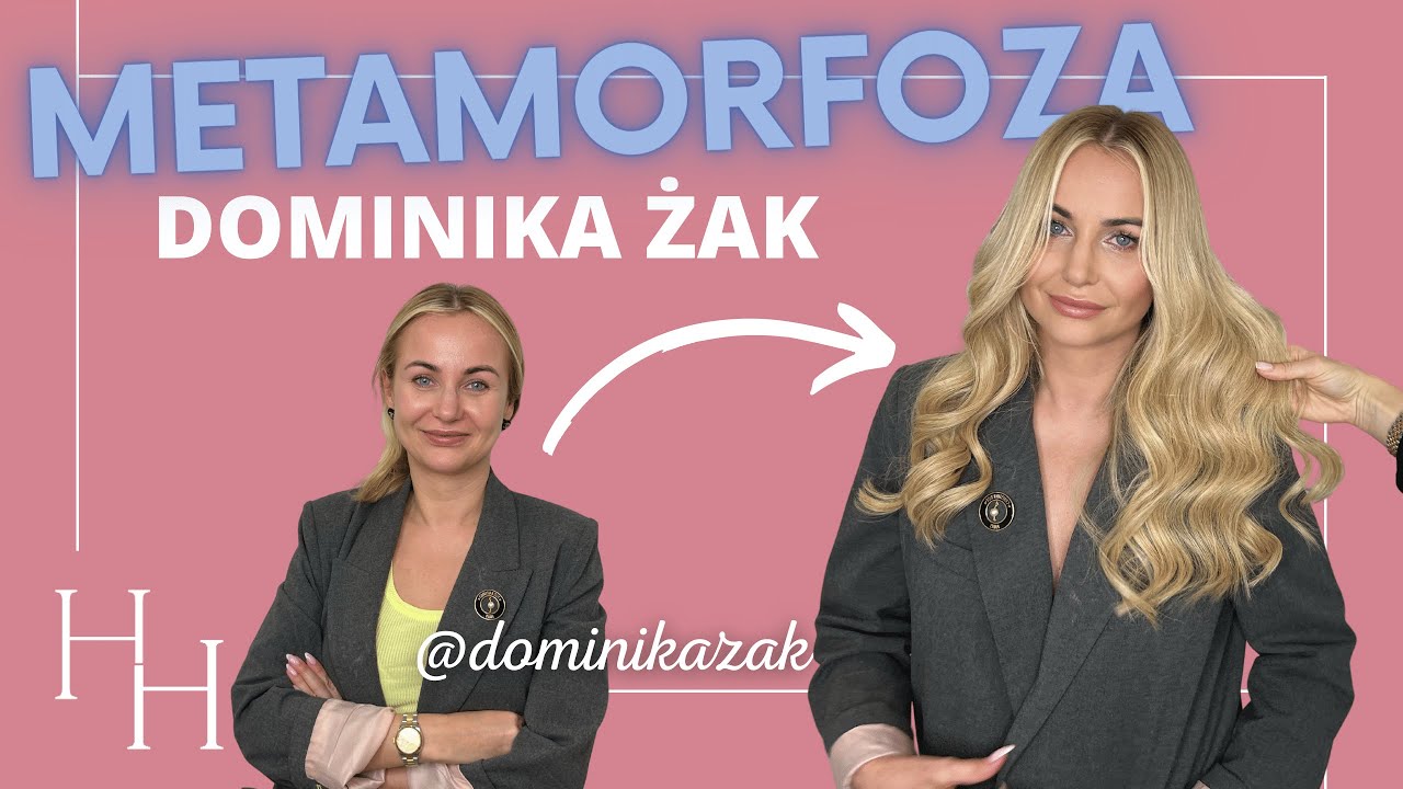 Dominika Żak @dominikazak 💗 przedłużanie włosów Hollywood Hair - metamorfoza ✨✨✨