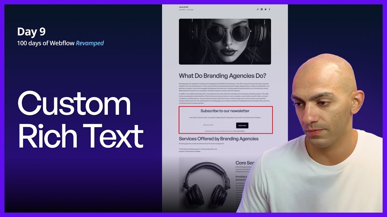 How to Create Custom CTAs, Buttons & Rich Text in Webflow Like a Pro💡