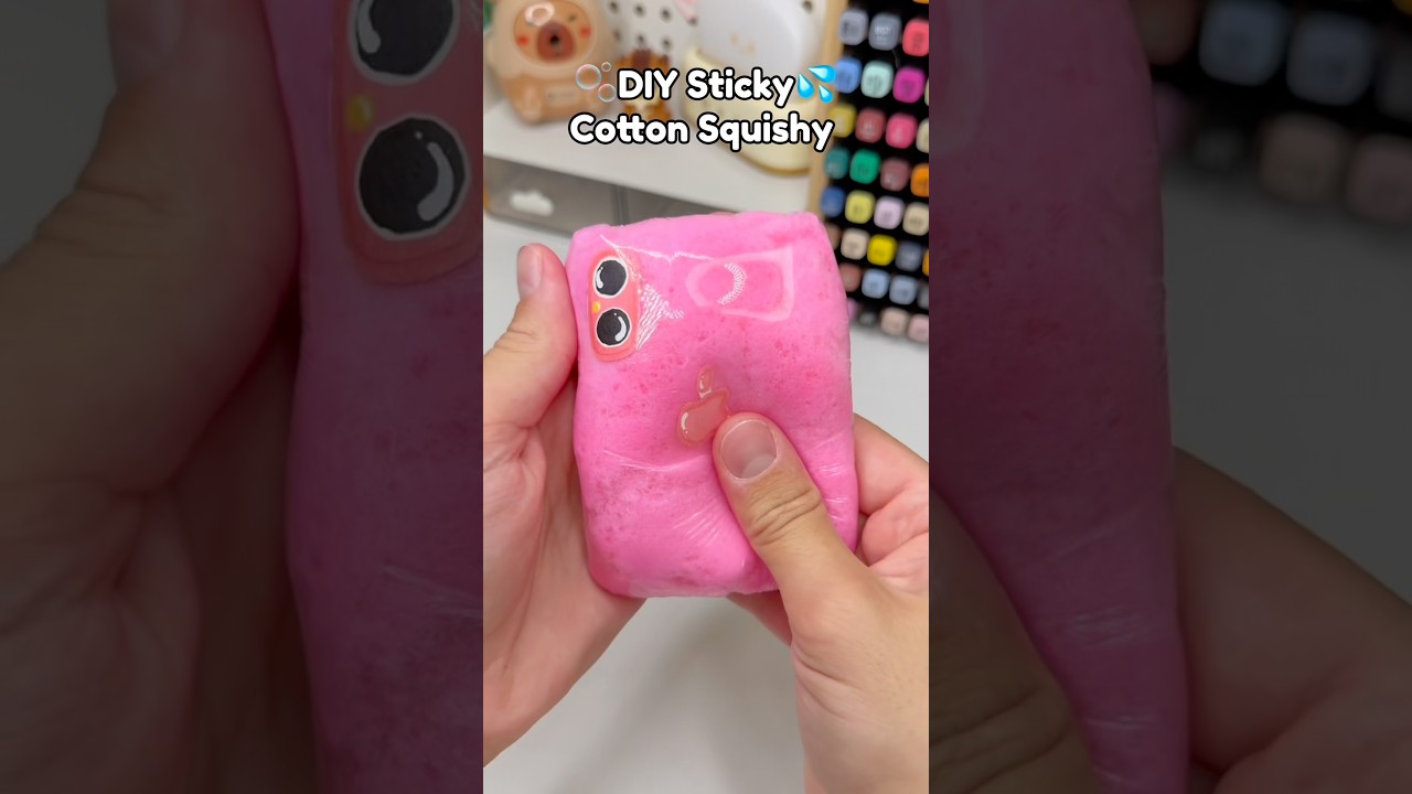🫧DIY Sticky Squishy💦!? #diysquishy #diycrafts #papercrafts #cutecrafts #diy
