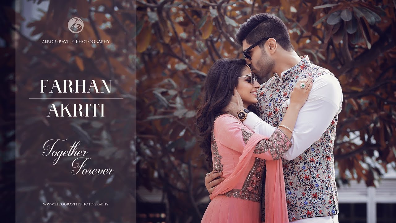 Akriti and Farhan | Engagement wedding videos | Zero gravity