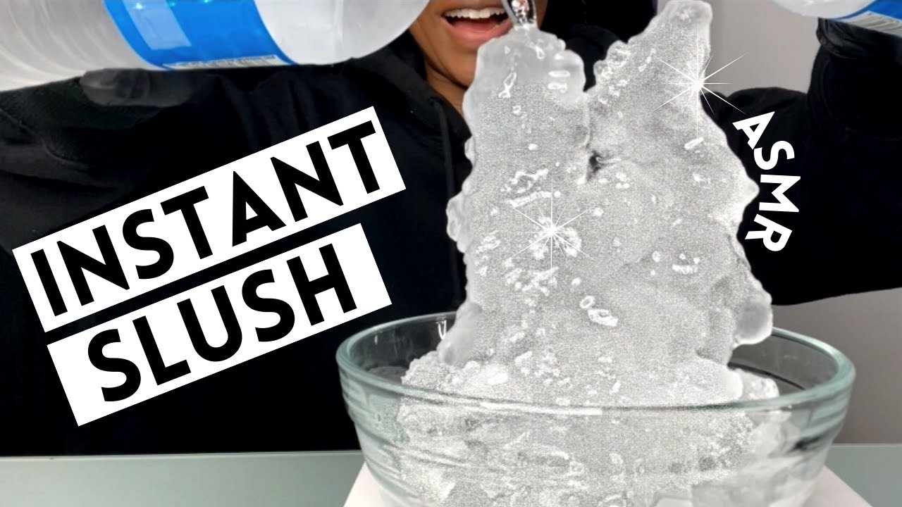 ICE EATING ASMR | INSTANT SLUSH ICE EATING | 吃冰 | बर्फ खाने |